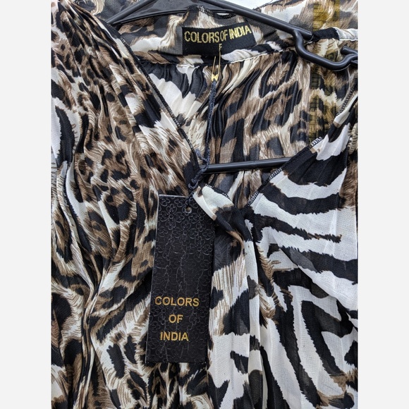 Women's XL "Free Size" Colors of India Tunic - Picture 4 of 5